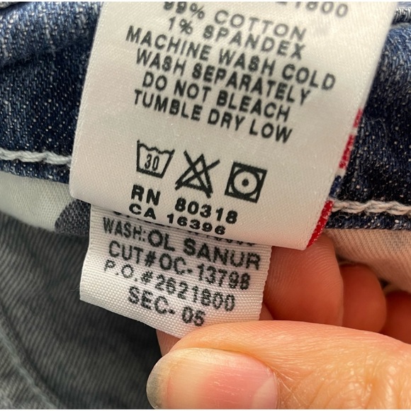 Lucky Brand Blue Classic Rider Crop Denim Jeans - Picture 7 of 7